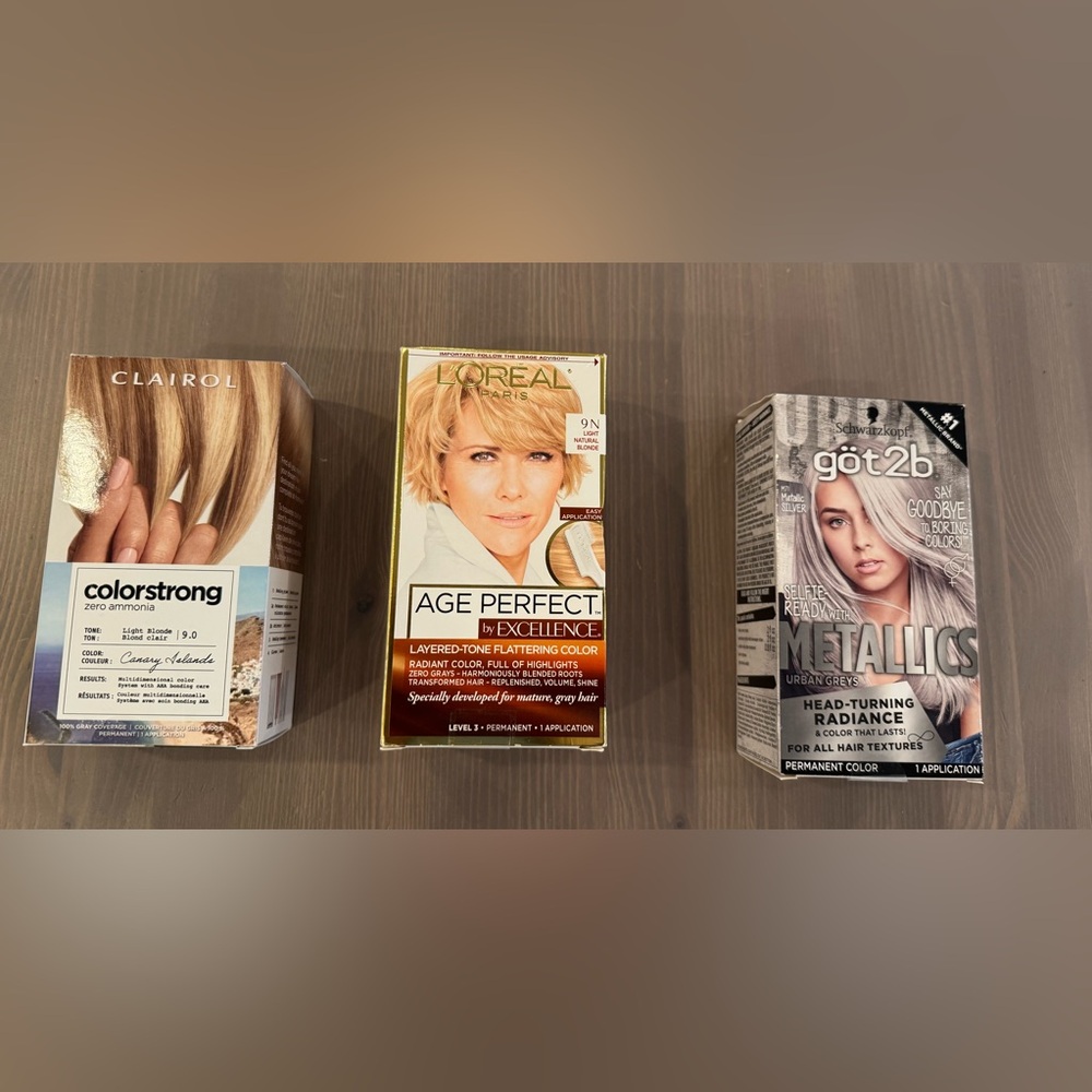 3 Boxes of Hair Color